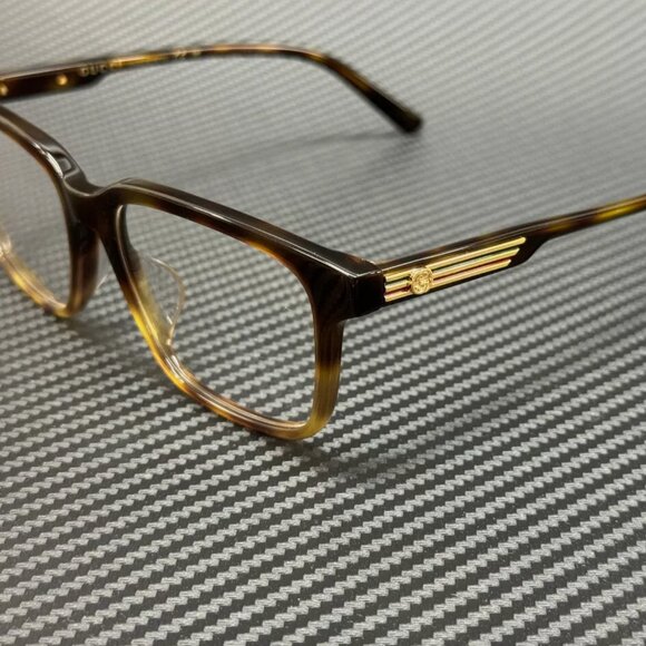 Gucci Brown Havana Men's Eyeglasses NEW - Picture 1 of 5